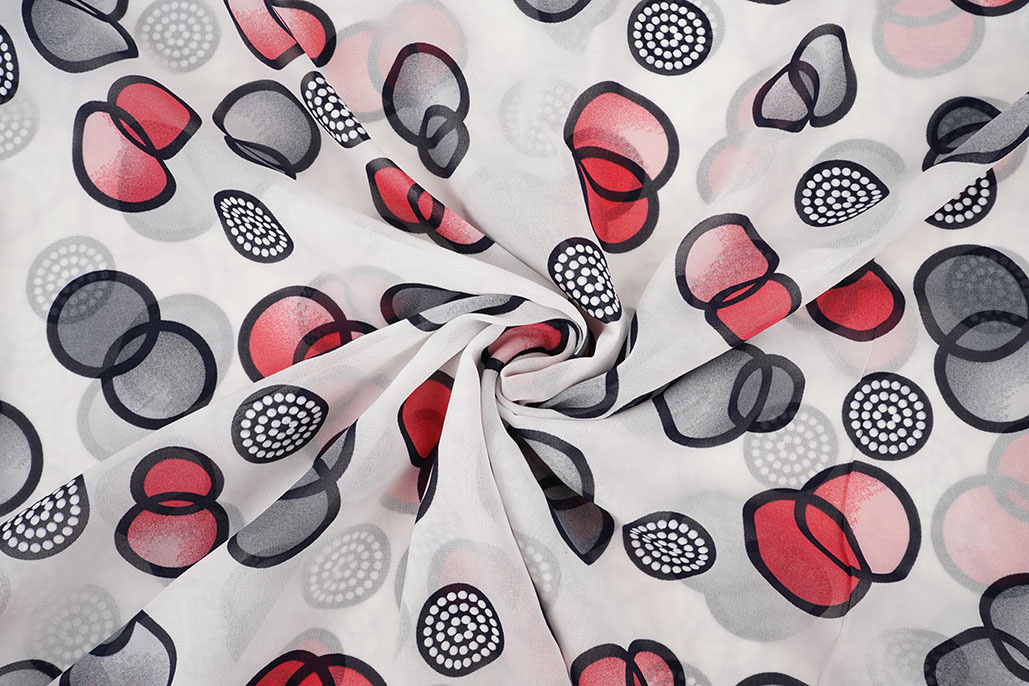 Chiffon Printed Lavina White