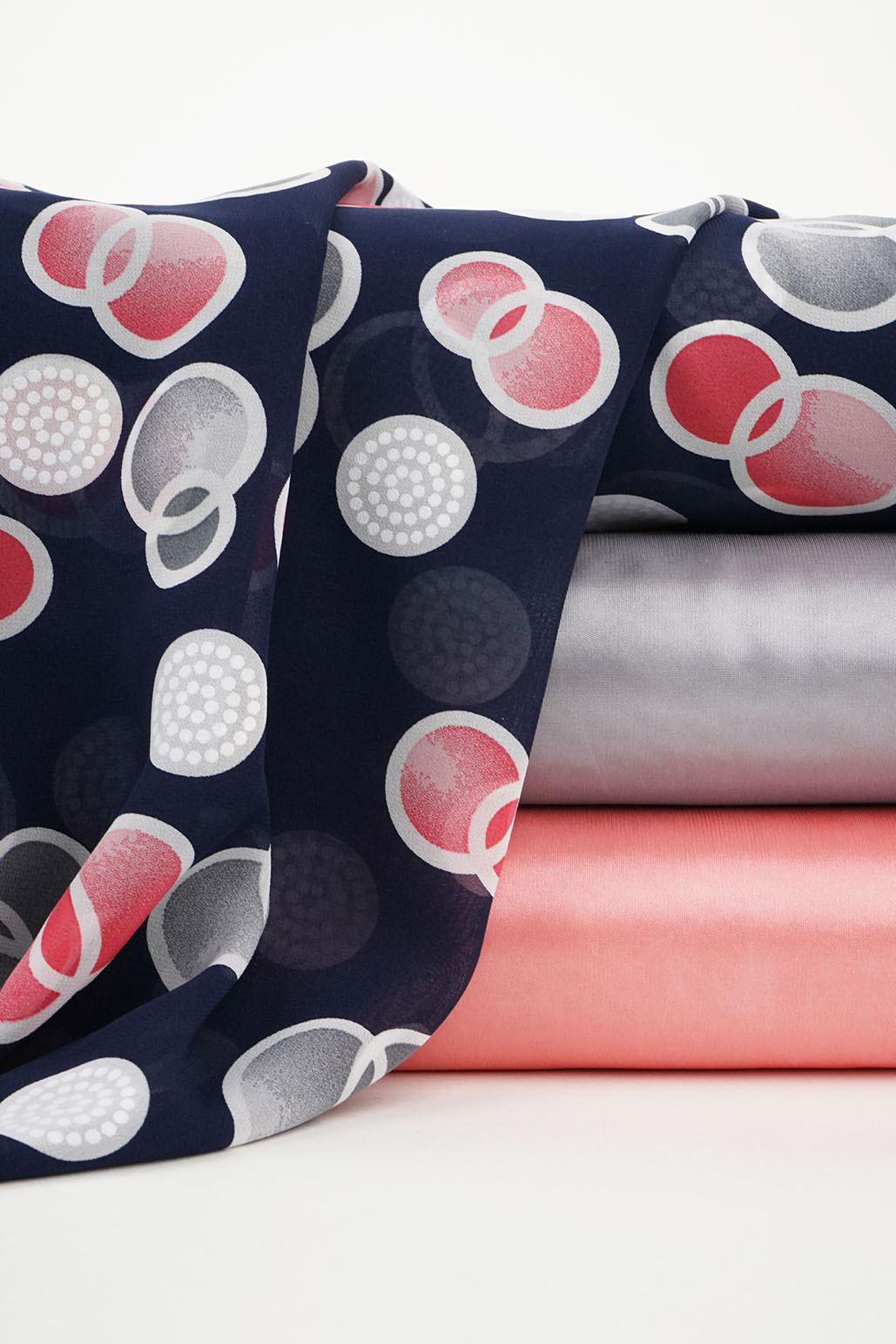 Chiffon Printed Lavina Navy