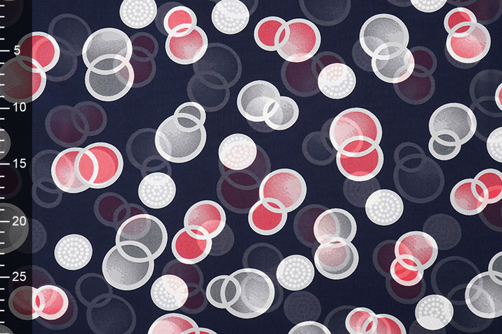 Chiffon Printed Lavina Navy