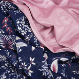 Chiffon Blumen Marilon Marine