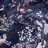 Chiffon Bloemen Marilon Marine
