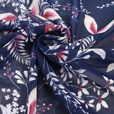 Chiffon Blumen Marilon Marine