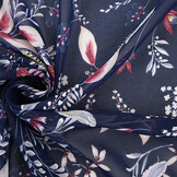 Chiffon Bloemen Marilon Marine