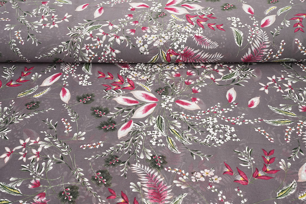 Chiffon Bloemen Marilon Mauve