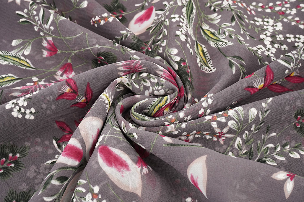 Chiffon Flowers Marilon Mauve