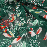 Chiffon Flowers Marilon Bottle Green