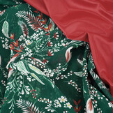 Chiffon Blumen Marilon Flaschengrün