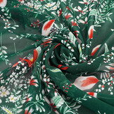 Chiffon Flowers Marilon Bottle Green