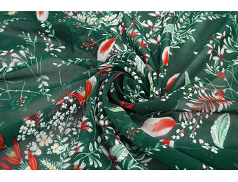 Chiffon Bloemen Marilon Flessengroen