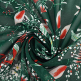 Chiffon Bloemen Marilon Flessengroen