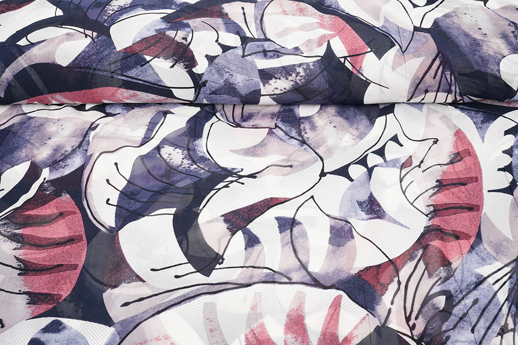 Chiffon Bedruckt Malandru Multi-3