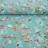 Chiffon Blumen Desmera Jade Grün
