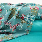 Chiffon Blumen Desmera Jade Grün