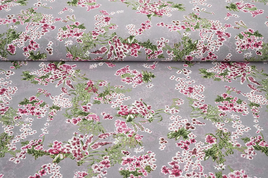 Chiffon Bloemen Desmera Mauve