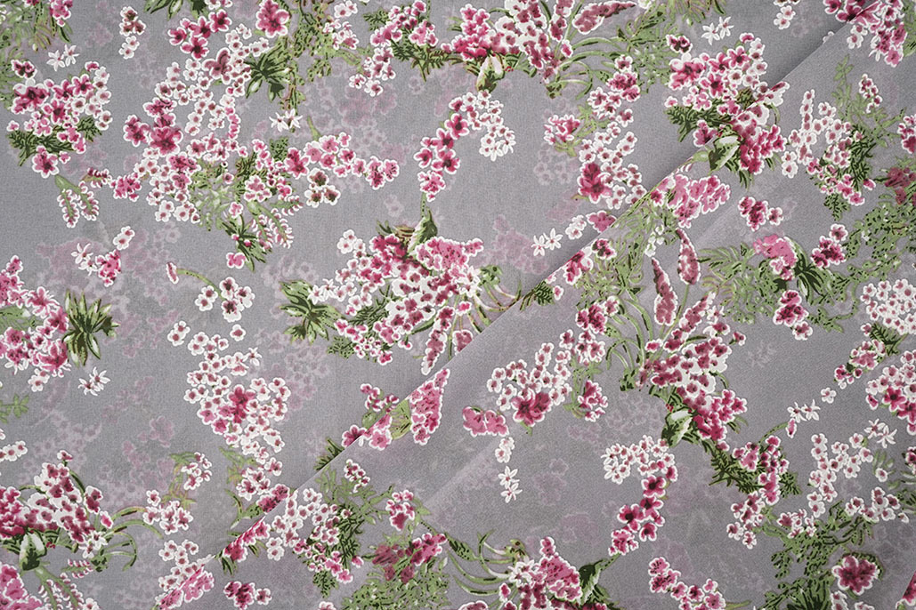 Chiffon Bloemen Desmera Mauve