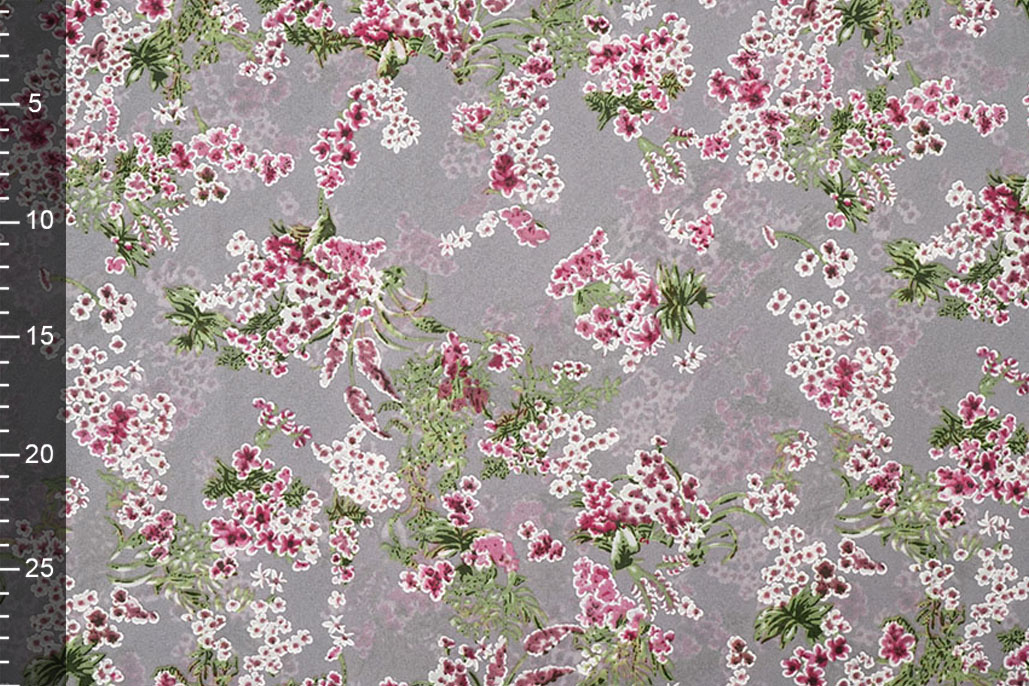 Chiffon Blumen Desmera Mauve