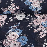 Chiffon Bloemen Chauva Marine
