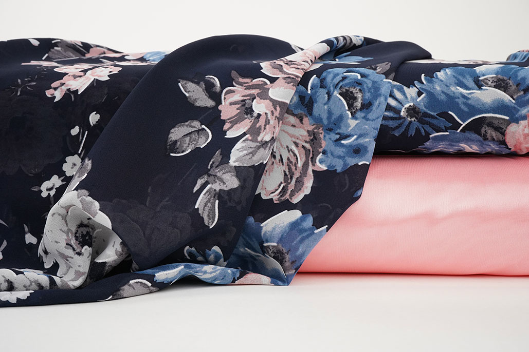 Chiffon Flowers Chauva Navy