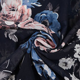 Chiffon Bloemen Chauva Marine