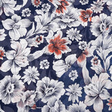 Chiffon Flowers Calypso Navy