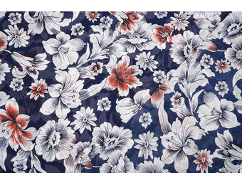 Chiffon Bloemen Calypso Marine