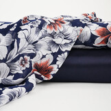 Chiffon Flowers Calypso Navy