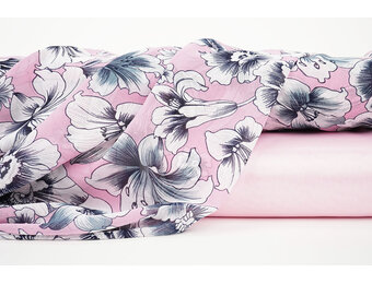 Chiffon Bloemen Calypso Roze