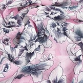 Chiffon Flowers Calypso Pink