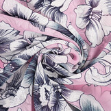 Chiffon Blumen Calypso Rosa