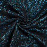 Brocade Kisha Petrol Blue