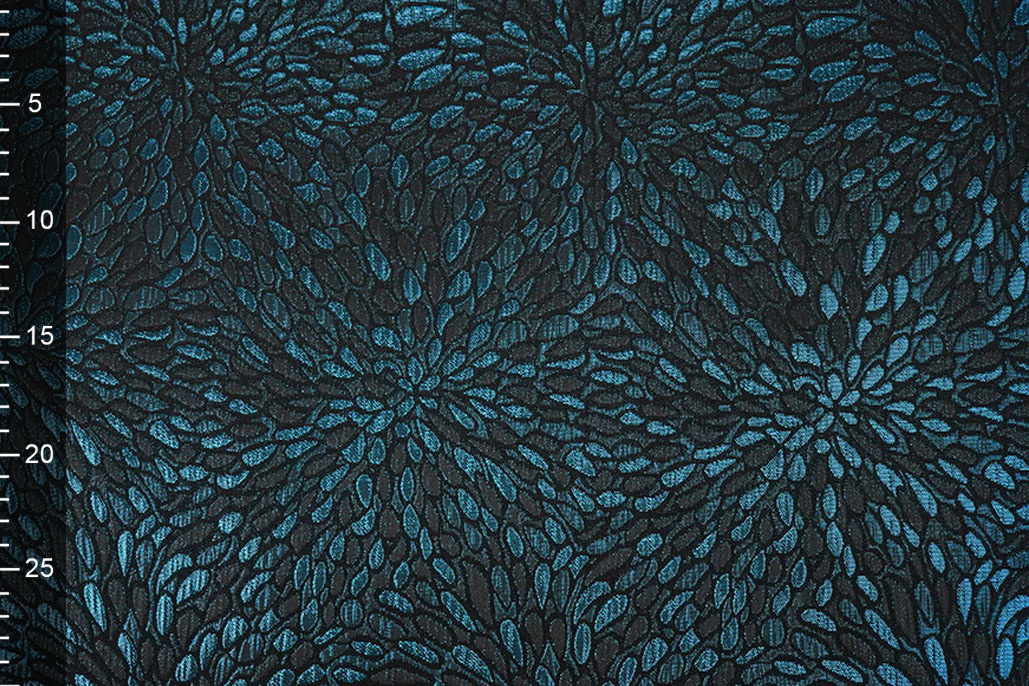 Brocade Kisha Petrol Blue