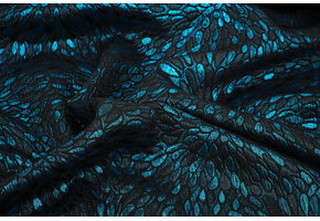 Brocade Kisha Petrol Blue