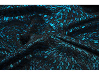 Brokaat Kisha Petrol Blauw