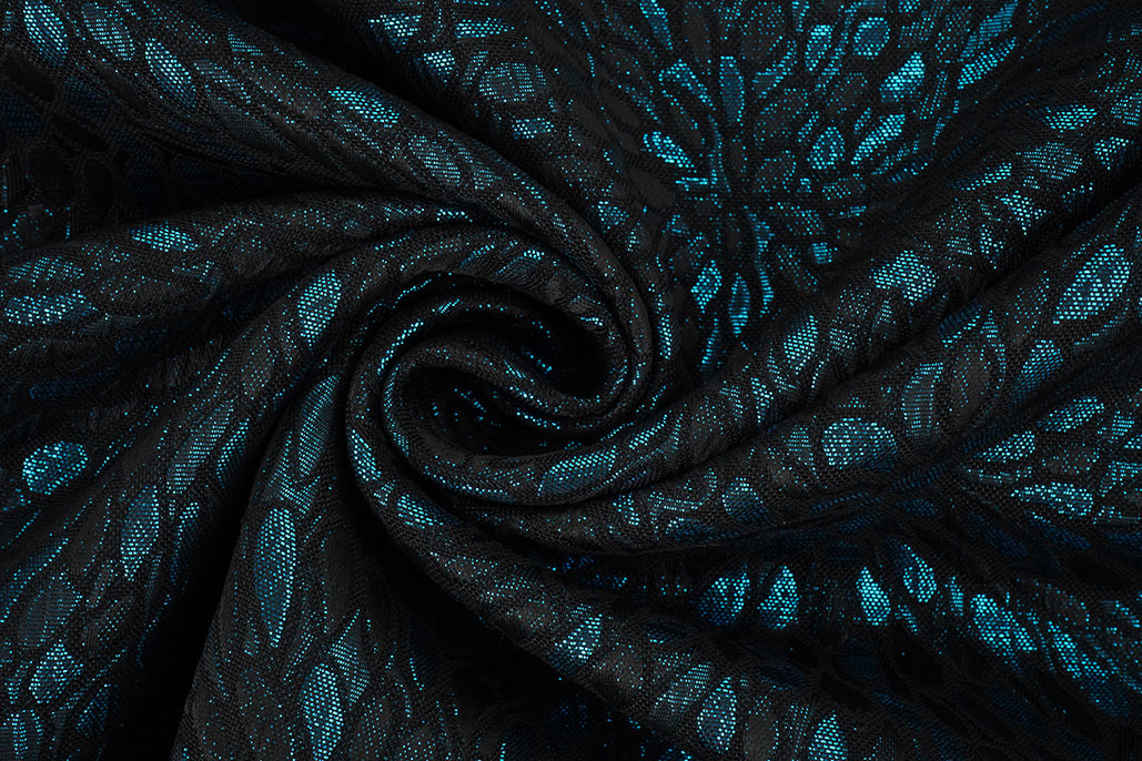 Brocade Kisha Petrol Blue