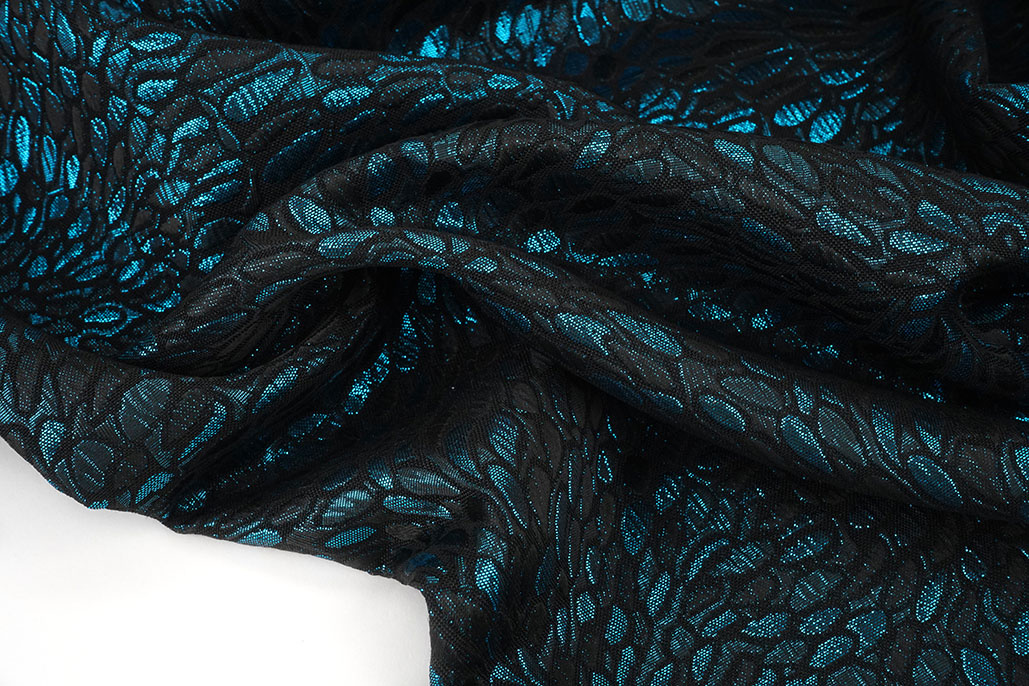Brocade Kisha Petrol Blue