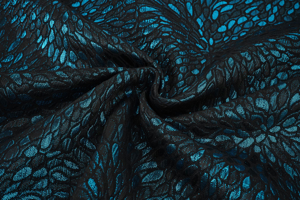 Brocade Kisha Petrol Blue
