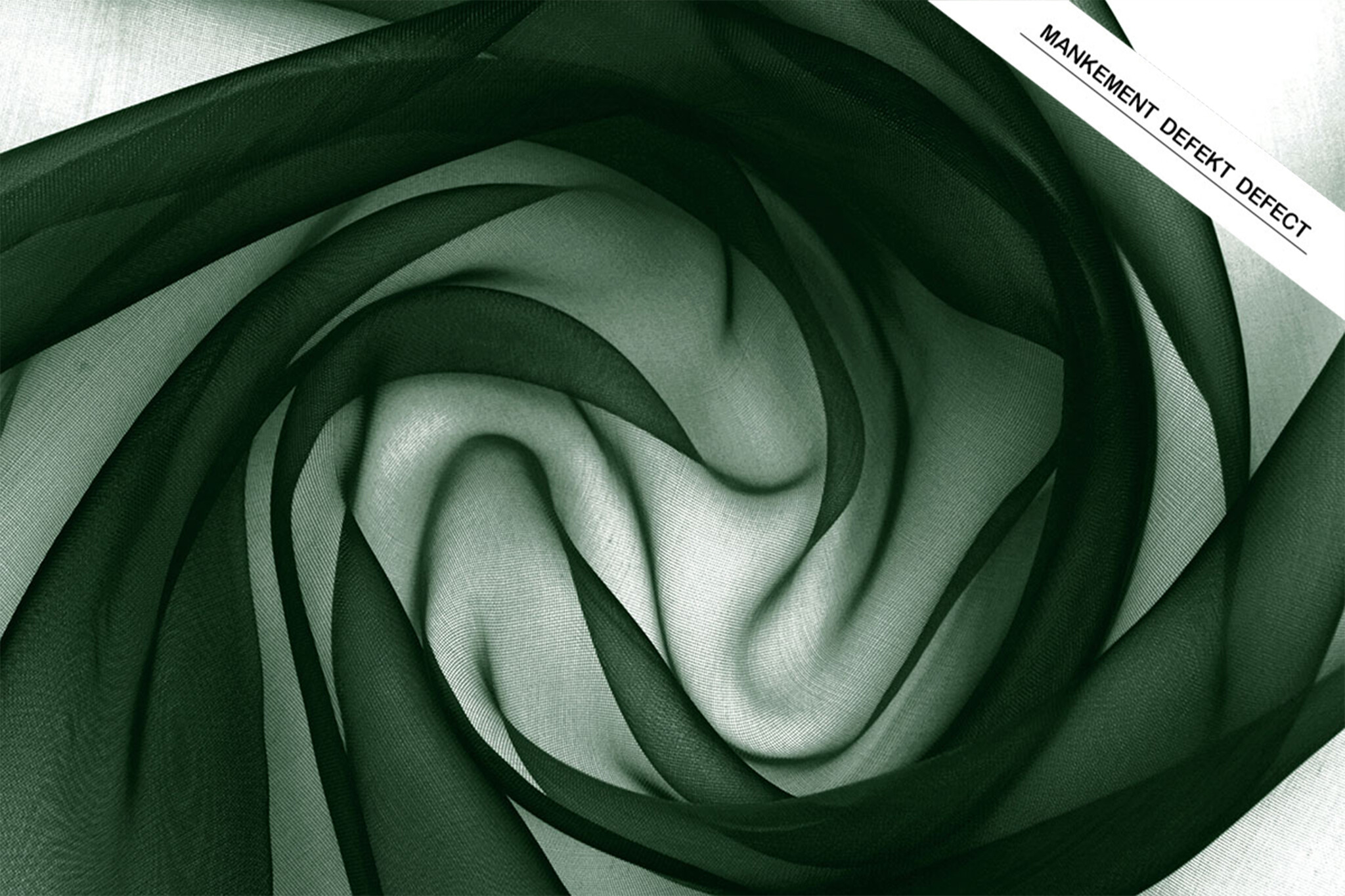 Organza Donker Groen