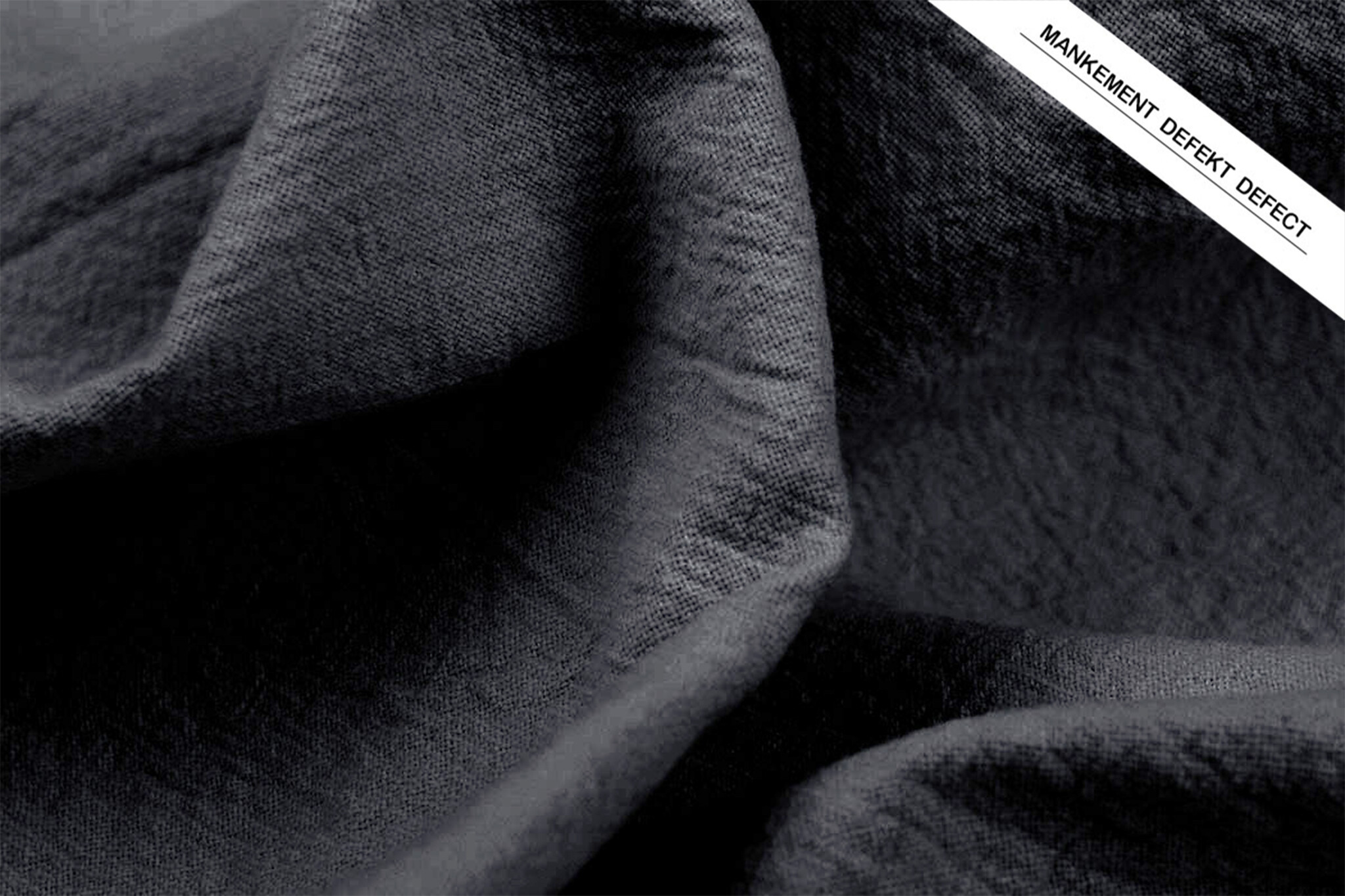 100% Washed Cotton Dark Grey