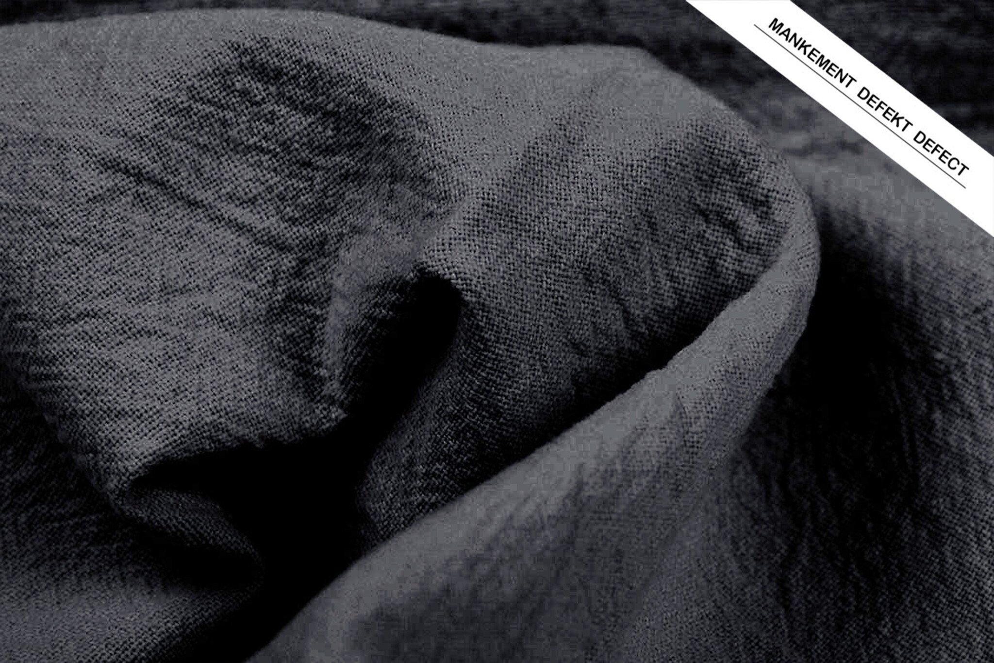 100% Washed Cotton Dark Grey