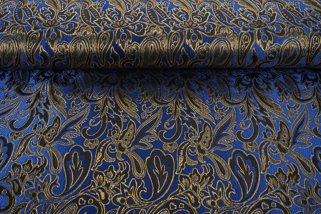 Brocade Agisha Police Blue