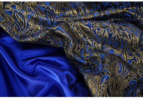 Brocade Agisha Police Blue