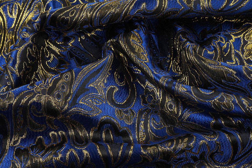 Brocade Agisha Police Blue
