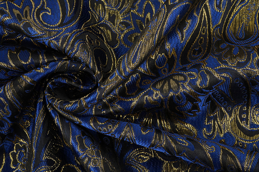 Brocade Agisha Police Blue