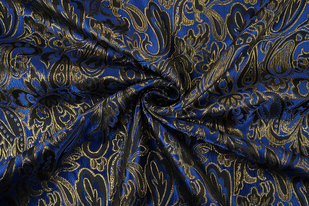 Brocade Agisha Police Blue