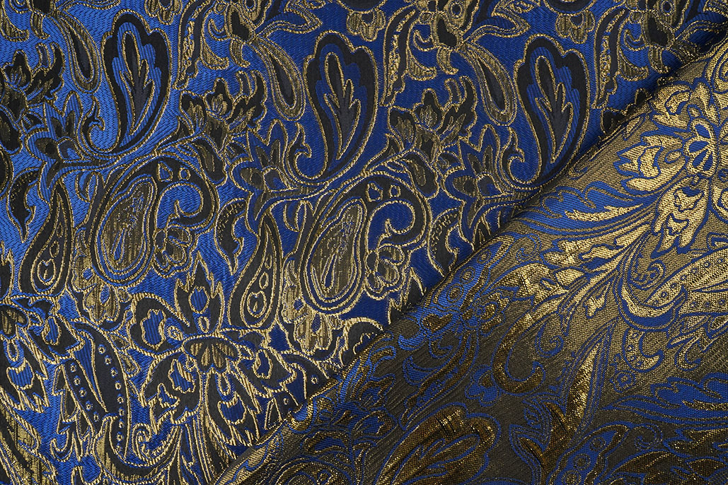 Brocade Agisha Police Blue