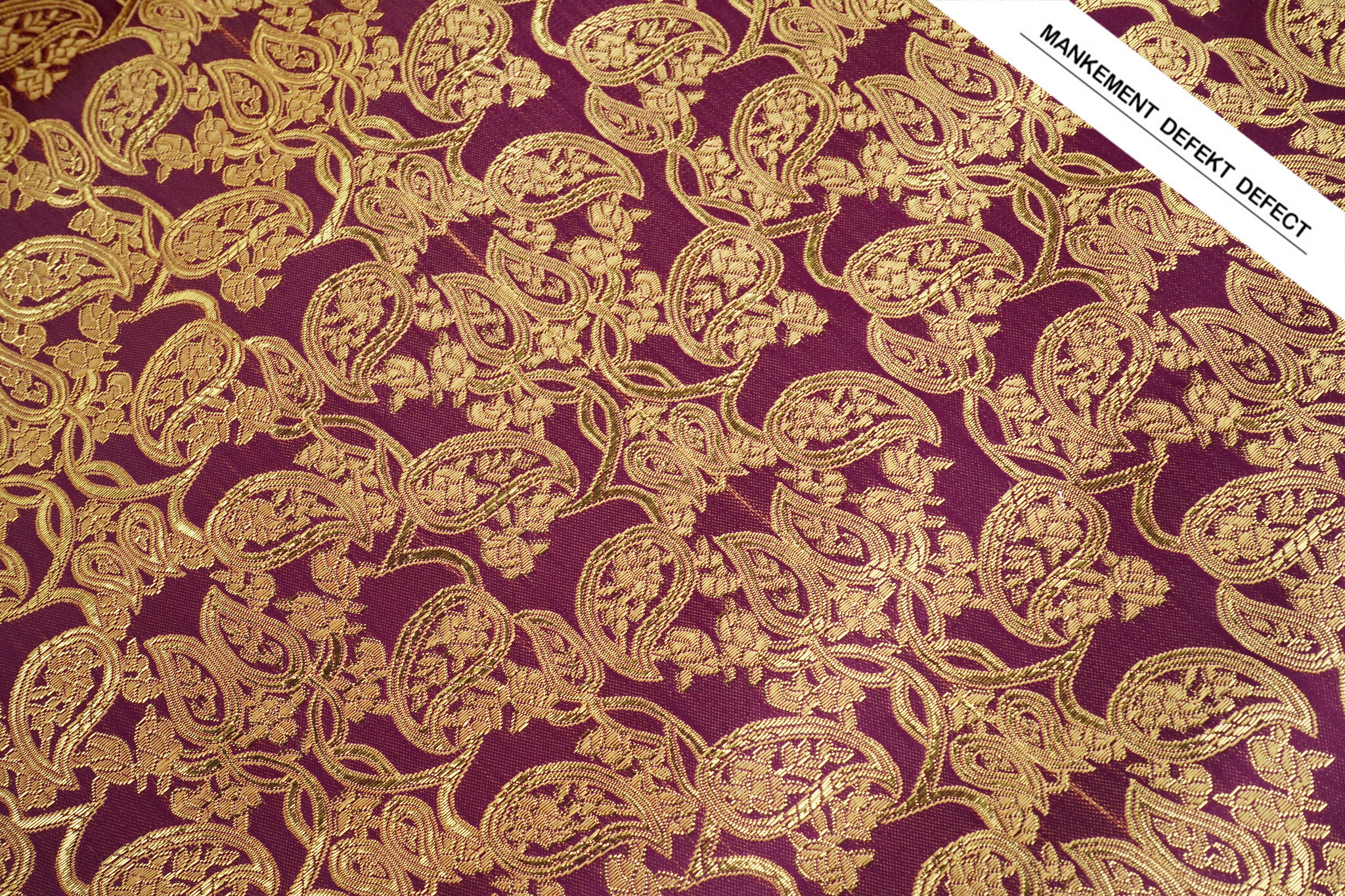 Brocade Malisi Aubergine Purple