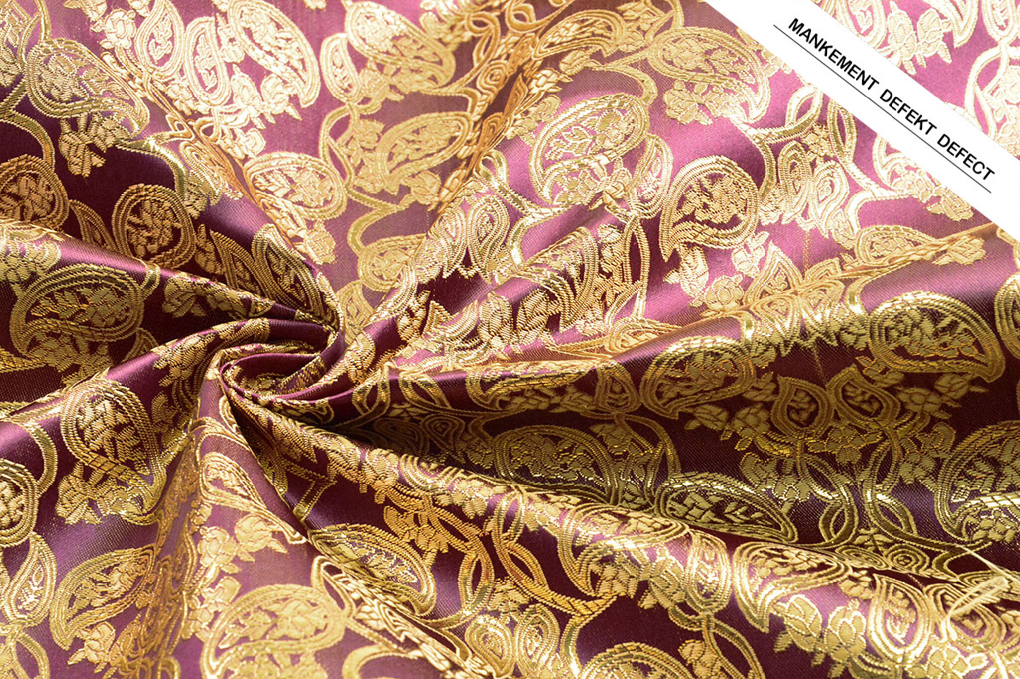 Brocade Malisi Aubergine Purple