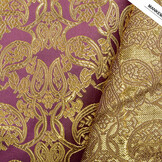Brocade Malisi Aubergine Purple