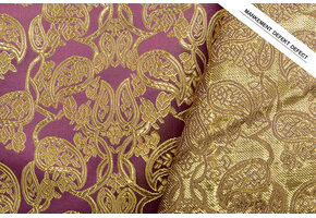 Brocade Malisi Aubergine Purple