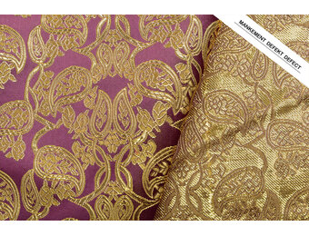 Brocade Malisi Aubergine Purple